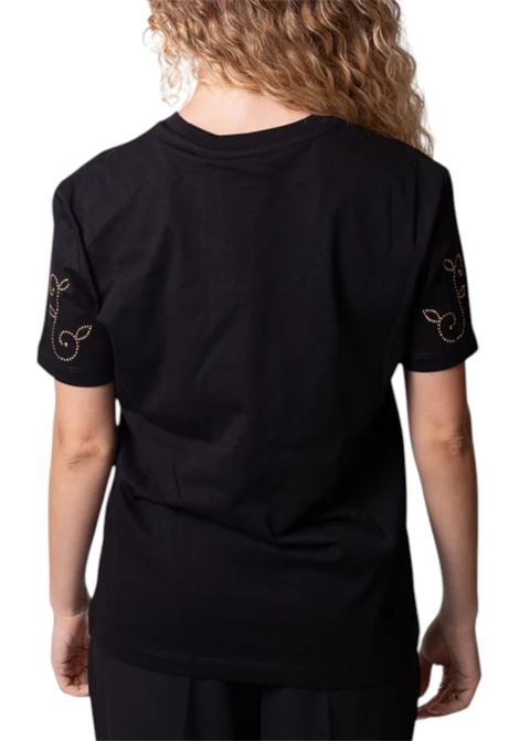 T-Shirt con logo e borchie JUST CAVALLI | T-shirt | 79PAHE17 CJ110G89
